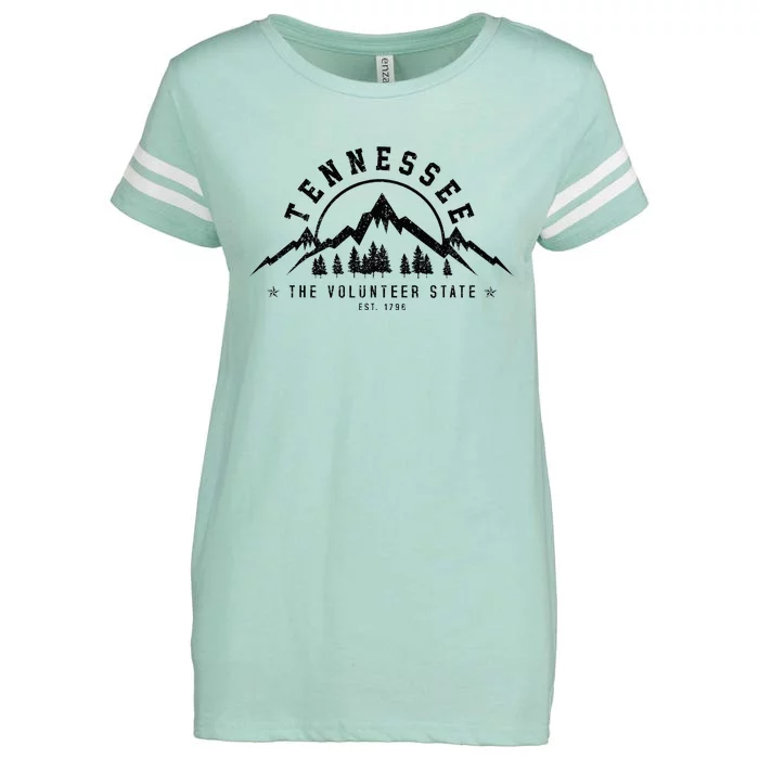 Tennessee The Volunteer State Est. 1796 Nashville Gift Enza Ladies Jersey Football T-Shirt