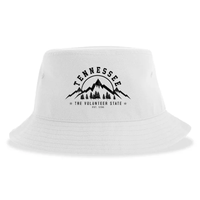 Tennessee The Volunteer State Est. 1796 Nashville Gift Sustainable Bucket Hat