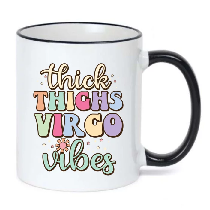 Thick Thighs Virgo Vibes August September Birthday Virgo Meaningful Gift Black Color Changing Mug