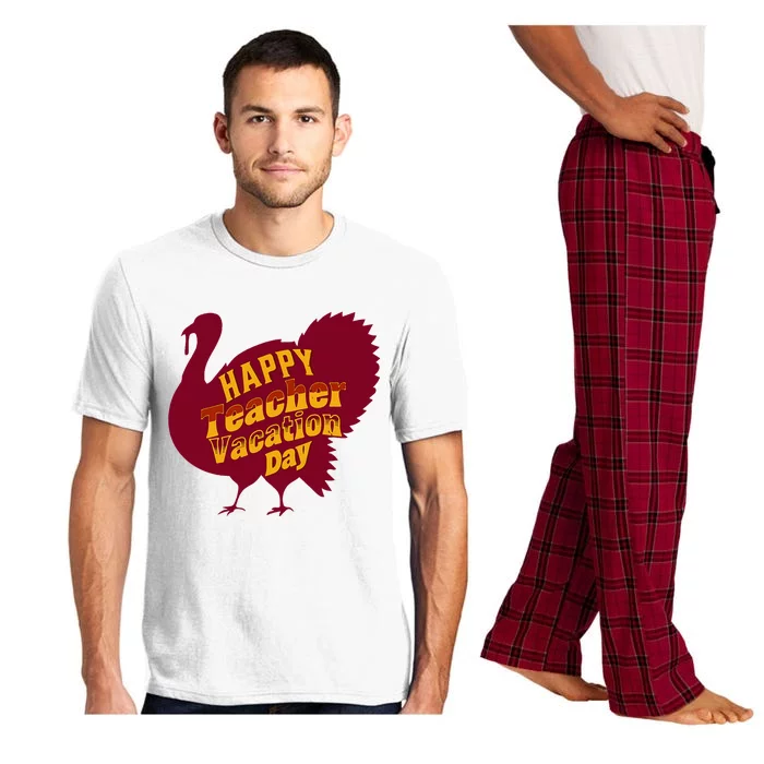 Thanksgiving Teacher Vacation Day Holiday Celebration Pajama Set