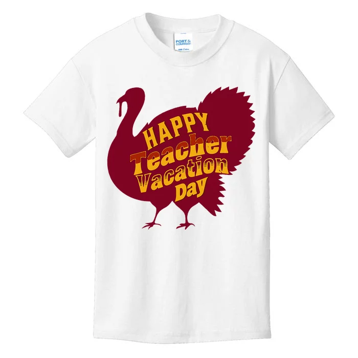 Thanksgiving Teacher Vacation Day Holiday Celebration Kids T-Shirt