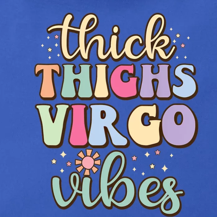 Thick Thighs Virgo Vibes August September Birthday Virgo Gift Zip Tote Bag