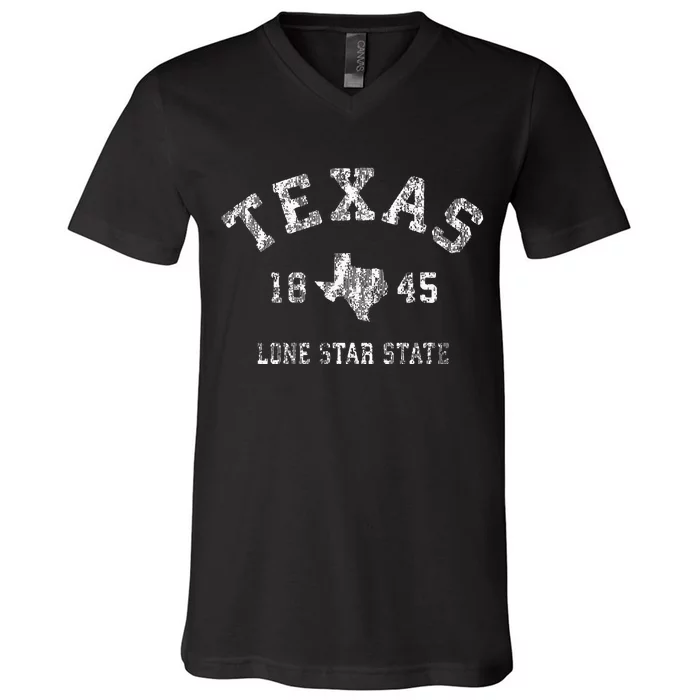 Texas Tx Vintage V-Neck T-Shirt