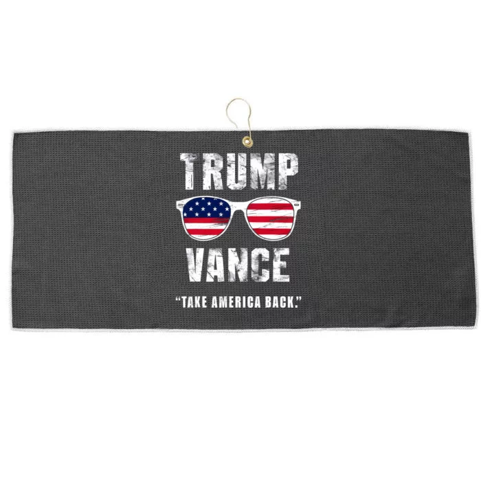 Team Trump Vance 2024 Take America Back Vintage Large Microfiber Waffle Golf Towel