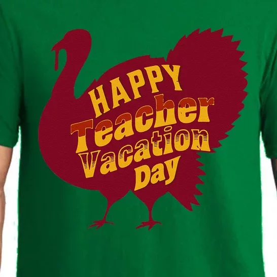 Thanksgiving Teacher Vacation Day Holiday Celebration Gift Pajama Set