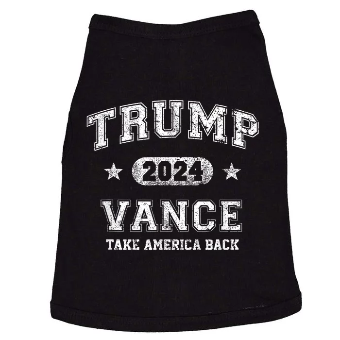 Team Trump Vance 2024 Take America Back Vintage Doggie Tank