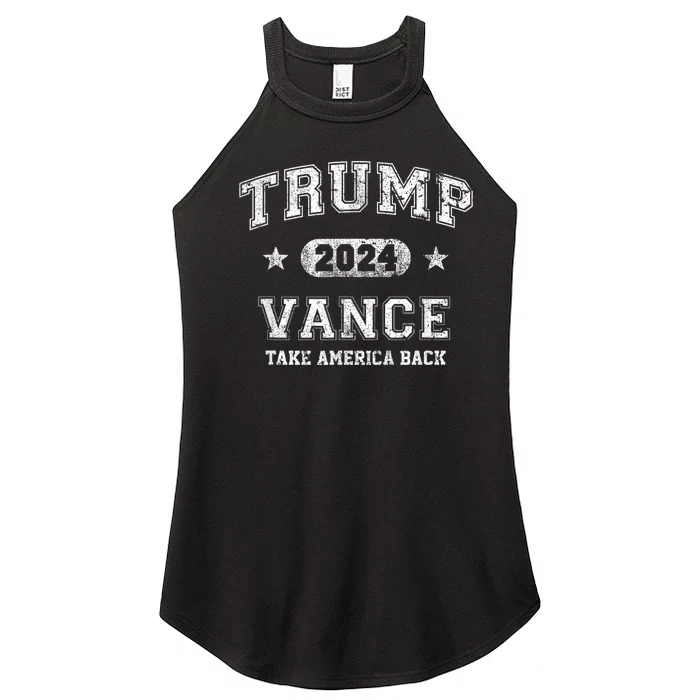 Team Trump Vance 2024 Take America Back Vintage Women’s Perfect Tri Rocker Tank