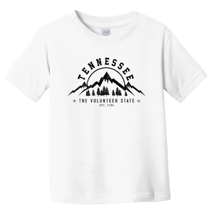 Tennessee The Volunr State Est. 1796 Nashville Gift Toddler T-Shirt