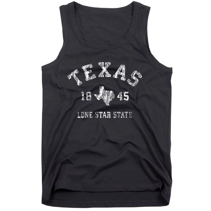 Texas TX Vintage Sports Design Texan Tank Top