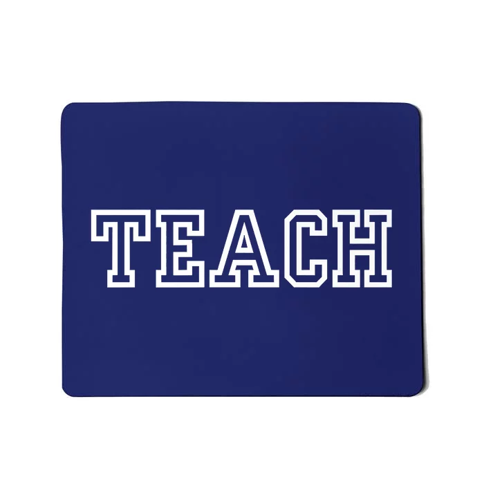 TEACH Teacher Varsity University Premium Mousepad