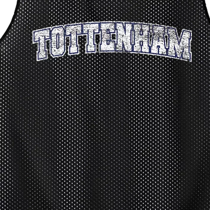 Tottenham Town Varsity Town Design Mesh Reversible Basketball Jersey Tank