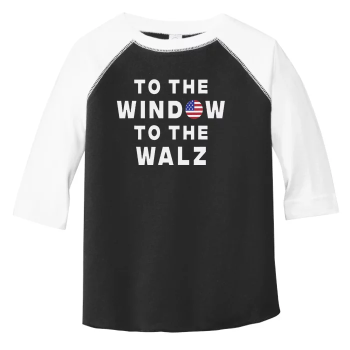 To The Window To The Walz Harris Walz President 2024 Toddler Fine Jersey T-Shirt