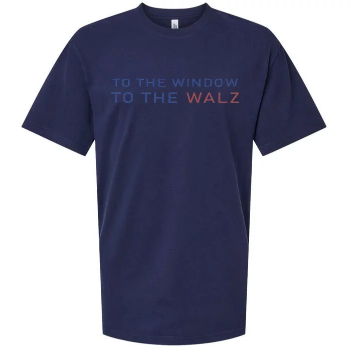 To The Window To The Walz Kamala Harris 2024 Sueded Cloud Jersey T-Shirt