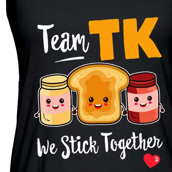 Team Tk We Stick Together Teacher Transitional Kindergarten Ladies Essential Flowy Tank