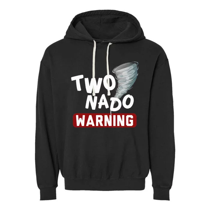 Twonado Tornado Watcher Chaser Birthday Garment-Dyed Fleece Hoodie