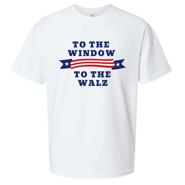 To The Window To The Walz President Kamala Harriss Waltz Sueded Cloud Jersey T-Shirt