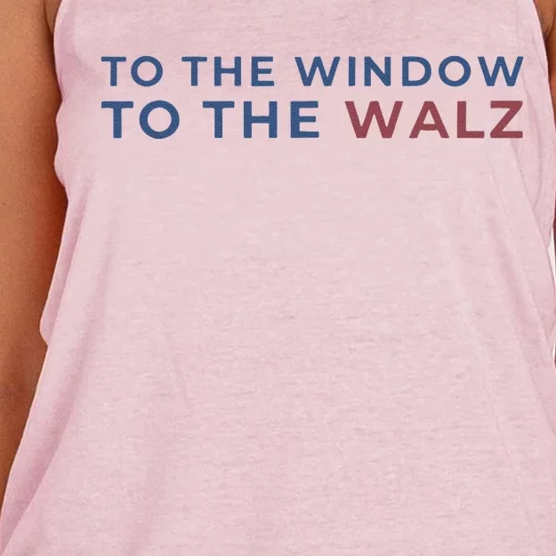 To The Window To The Walz Harris Waltz 2024 Kamala Women's Knotted Racerback Tank