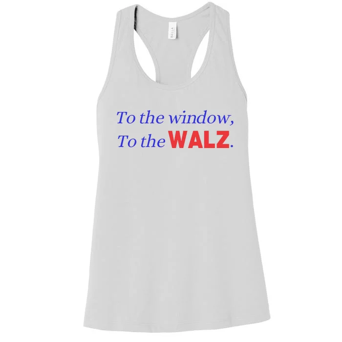 To The Window To The Walz Funny Harris Walz Women's Racerback Tank