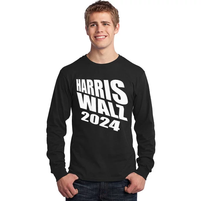 To The Window To The Walz Harris Walz 2024 Vote Tall Long Sleeve T-Shirt