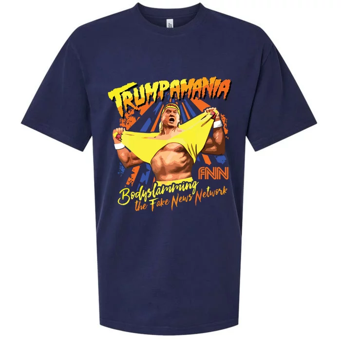 Trumpamania Trump Wrestling Meme Trumpamania Sueded Cloud Jersey T-Shirt