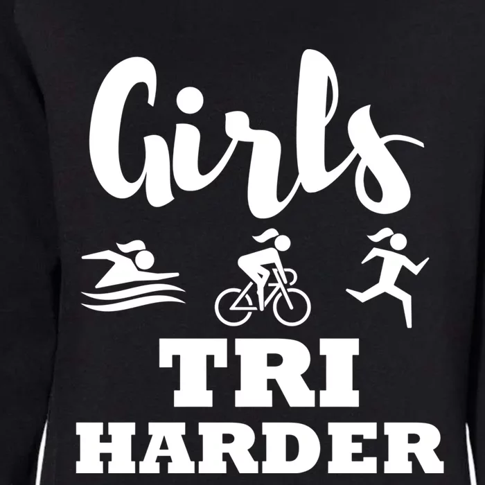 Triathlon Triathlete Wife Mom Funny Gift Womens California Wash Sweatshirt