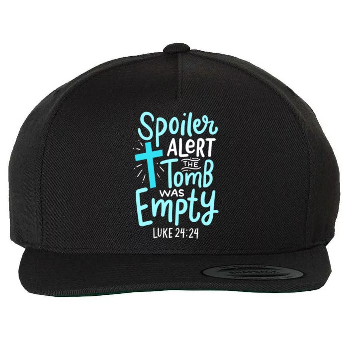 The Tomb Was Empty Luke 24:24 Wool Snapback Cap