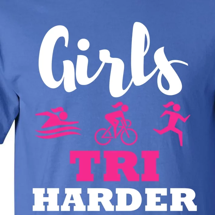 Triathlon Triathlete Wife Mom Funny Gift Tall T-Shirt