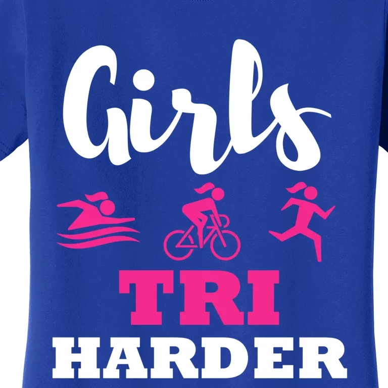 Triathlon Triathlete Wife Mom Funny Gift Women's T-Shirt