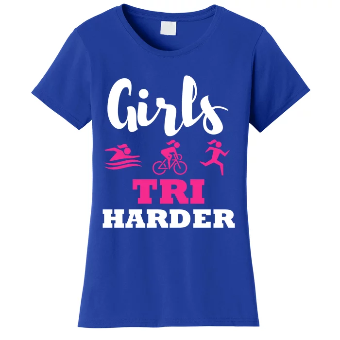 Triathlon Triathlete Wife Mom Funny Gift Women's T-Shirt