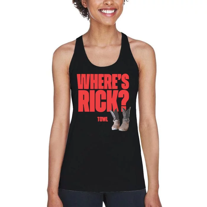 Twdu The Walking Dead WhereS Rick Boots Women's Racerback Tank