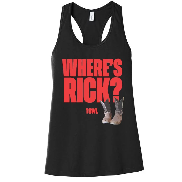 Twdu The Walking Dead WhereS Rick Boots Women's Racerback Tank