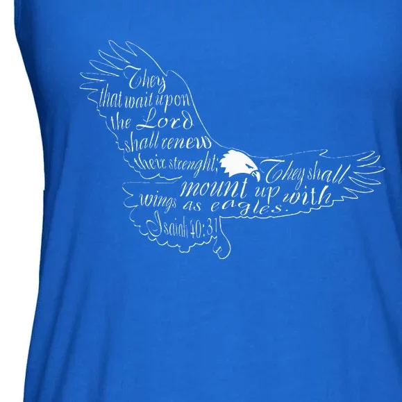 They That Wait Upon The Lord Isaiah 4031 Eagle Ladies Essential Flowy Tank