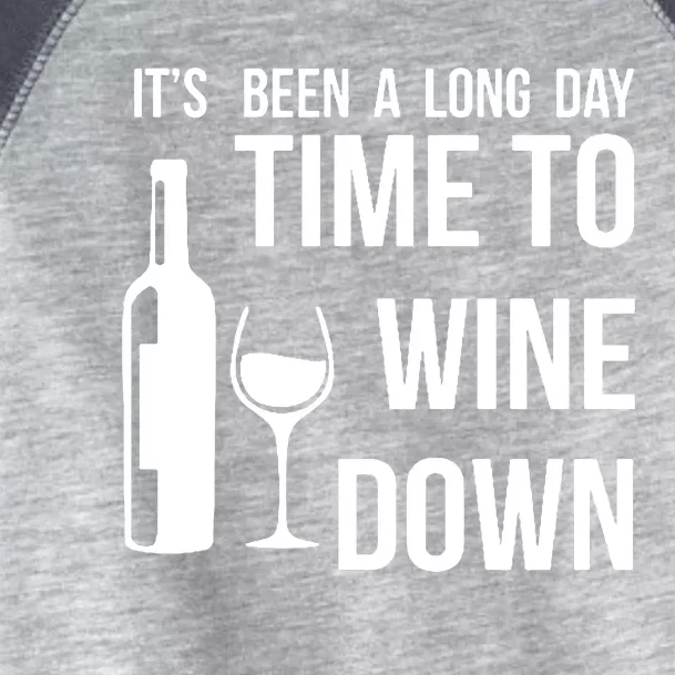 Time To Wine Down Toddler Fine Jersey T-Shirt