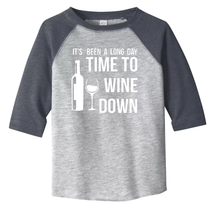 Time To Wine Down Toddler Fine Jersey T-Shirt