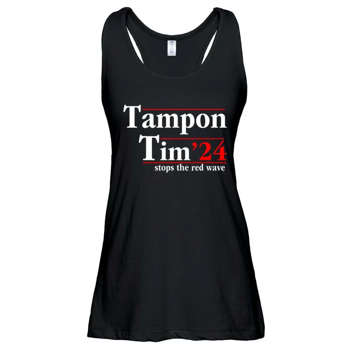 Tampon Tim Will Stop The Red Wave Ladies Essential Flowy Tank