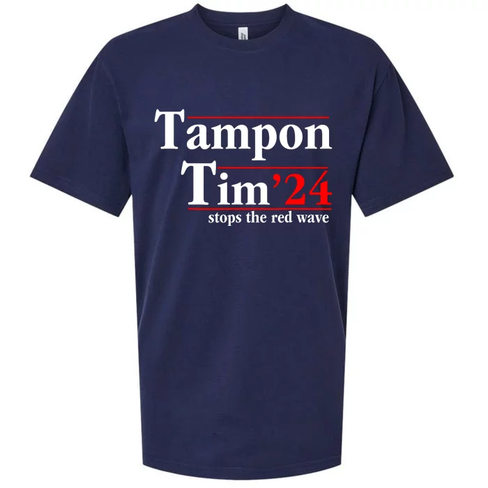 Tampon Tim Will Stop The Red Wave Sueded Cloud Jersey T-Shirt