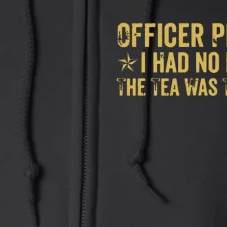 The Tea Was Twisted Quote Full Zip Hoodie