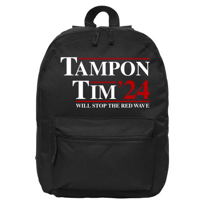 Tampon Tim Will Stop The Red Wave 16 in Basic Backpack