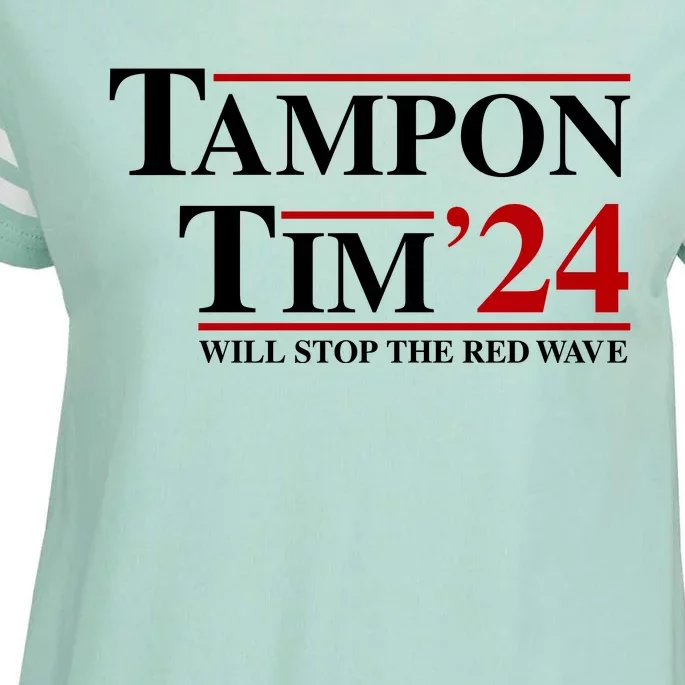 Tampon Tim Will Stop The Red Wave Enza Ladies Jersey Football T-Shirt