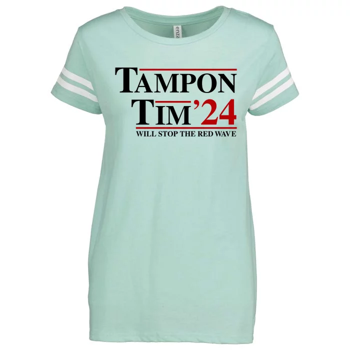 Tampon Tim Will Stop The Red Wave Enza Ladies Jersey Football T-Shirt