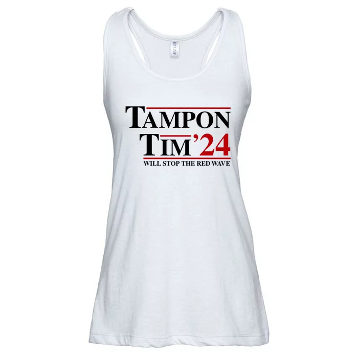 Tampon Tim Will Stop The Red Wave Ladies Essential Flowy Tank