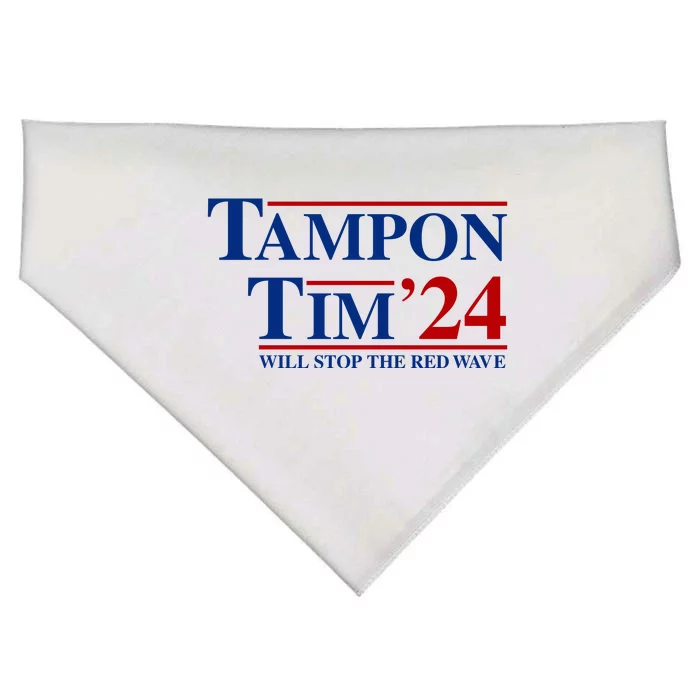 Tampon Tim Will Stop The Red Wave USA-Made Doggie Bandana