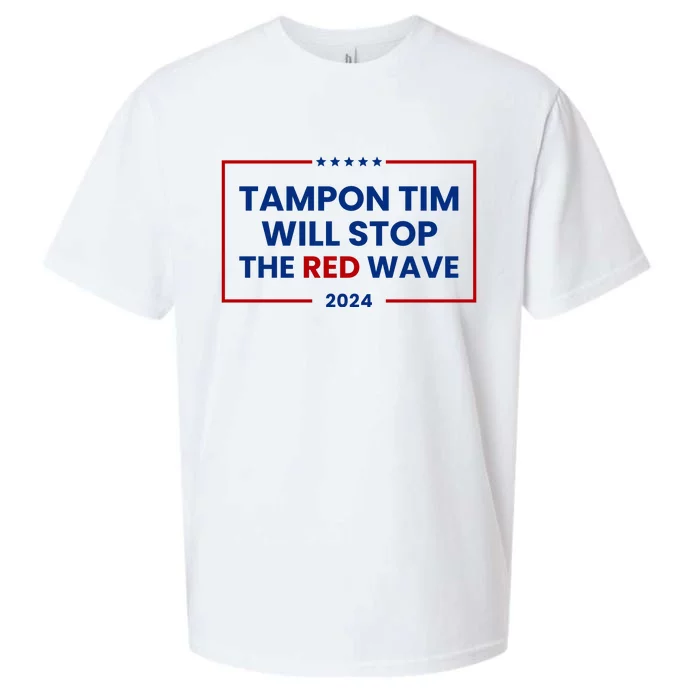 Tampon Tim Will Stop The Red Wave Sueded Cloud Jersey T-Shirt