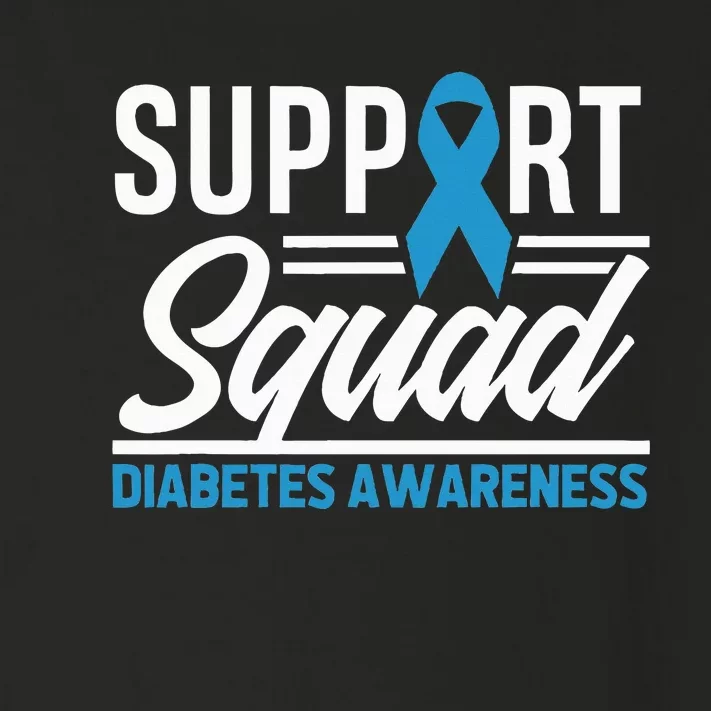 T1D T2D Warrior Support Squad Diabetes Awareness Toddler Long Sleeve Shirt