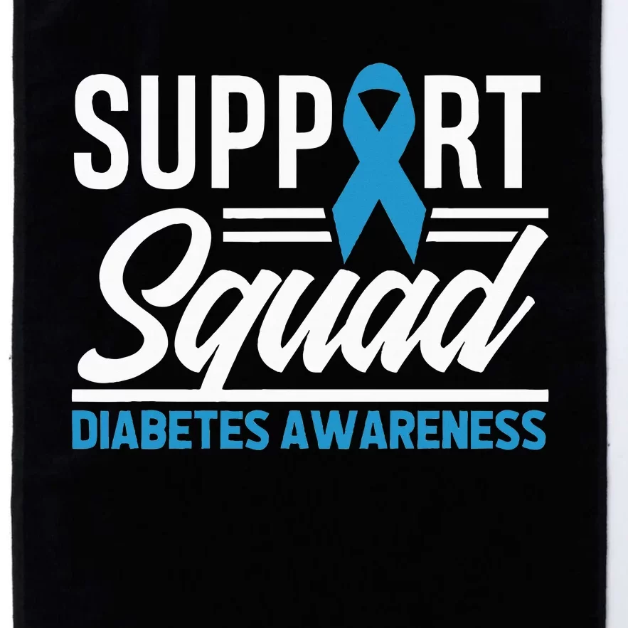 T1D T2D Warrior Support Squad Diabetes Awareness Platinum Collection Golf Towel