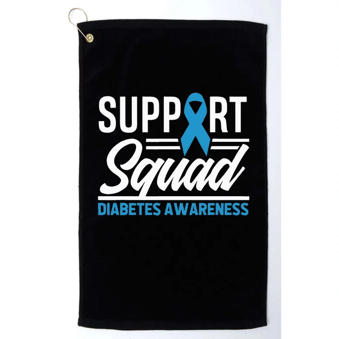 T1D T2D Warrior Support Squad Diabetes Awareness Platinum Collection Golf Towel