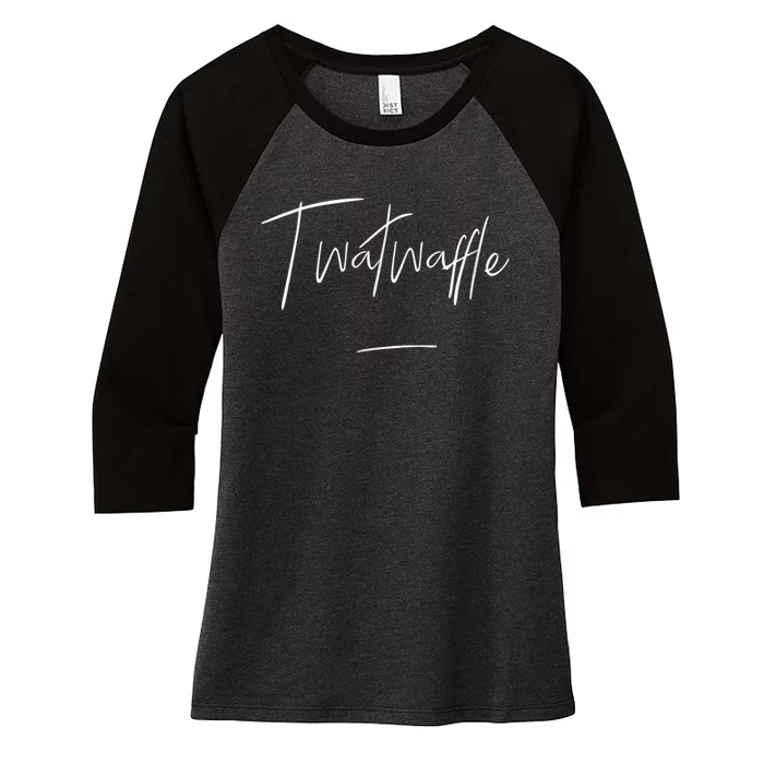 Twatwaffle Women's Tri-Blend 3/4-Sleeve Raglan Shirt