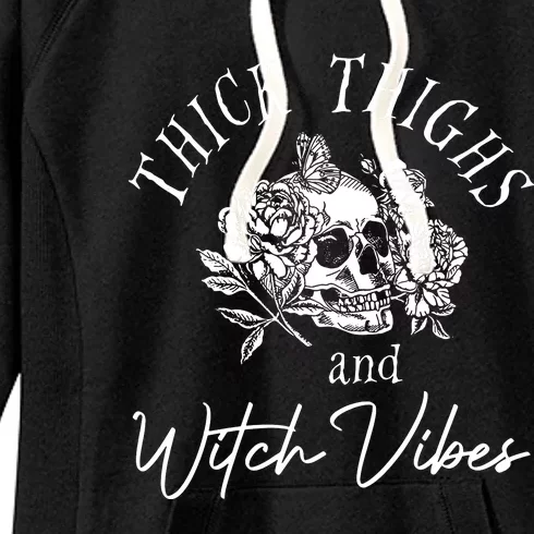 Thick Thighs Witchy Vibes Women's Fleece Hoodie