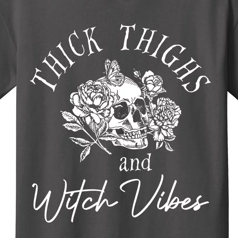 Thick Thighs Witchy Vibes Kids T-Shirt