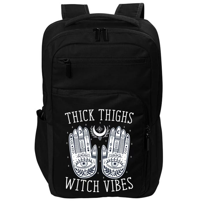 Thick Thighs Witch Vibes Halloween Gift Impact Tech Backpack